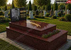 Mezar tası fiyatlari-Blok mezarlar- Kırmızı mezarlar-Zülfikarlı mezarlar-Granit mezar modeli bg 34--izmirmezar.com