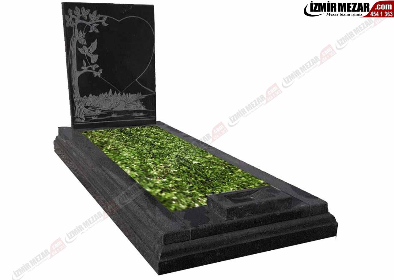 Nero Gaska Granite Tombstone-Avrupa Mezar Modelleri | EU41 Granite Mezar -izmirmezar.com