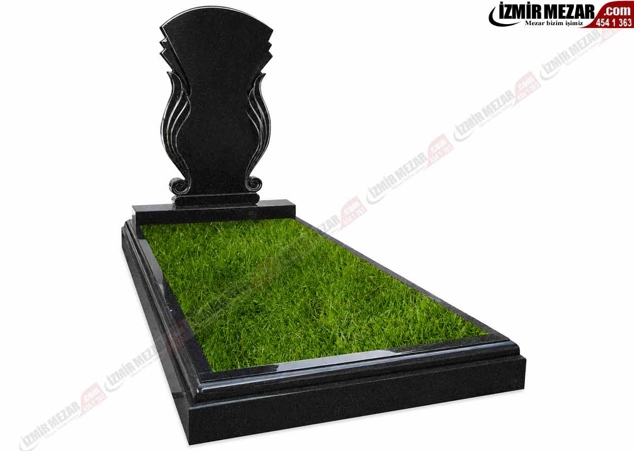 Pierre Tombale de Nero Gaska Granit-izmirmezar-Avrupa Mezar Modelleri | EU11 Granite Mezar -izmirmezar.com
